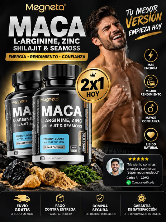 Suplemento Megneta Maca - 2x1 hoy