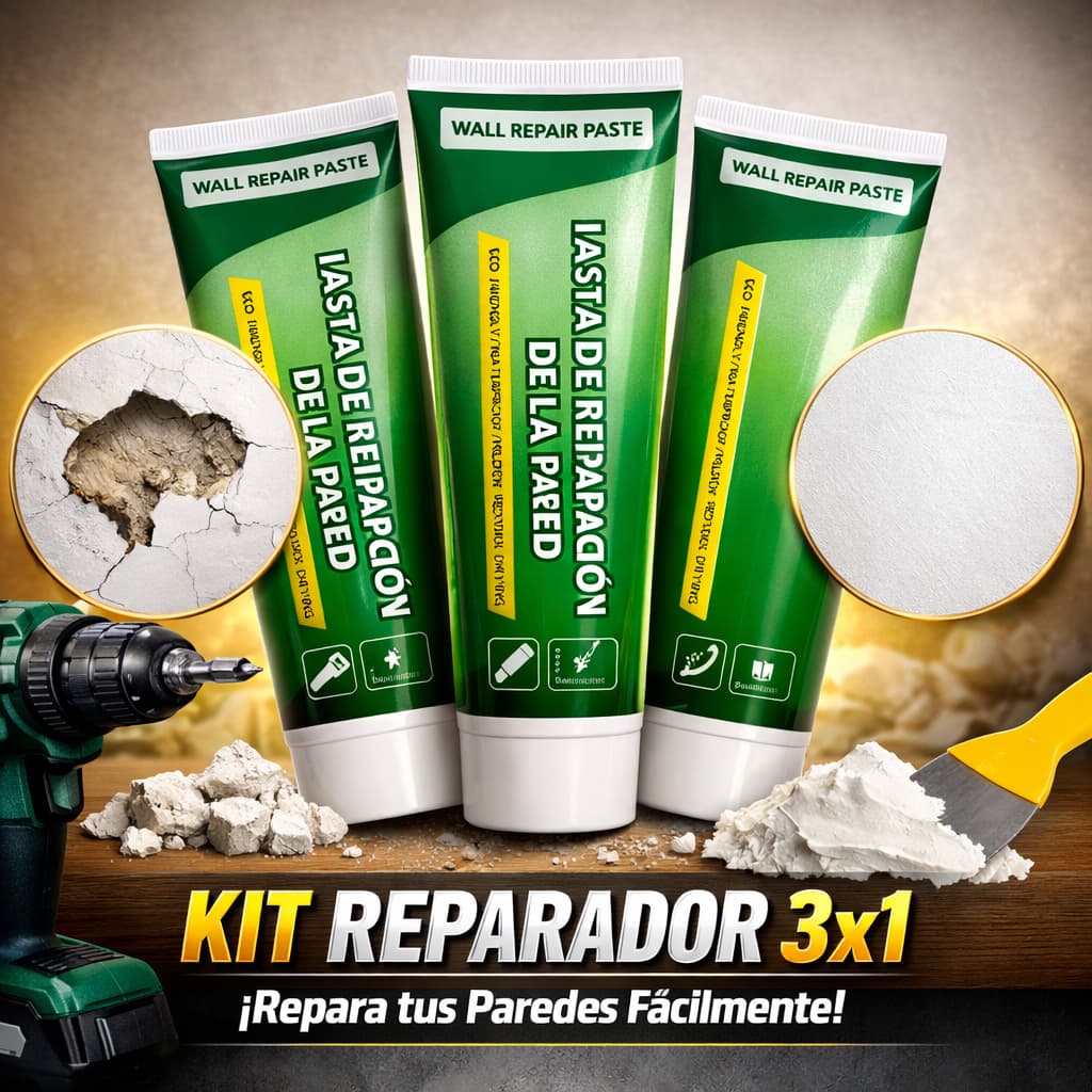 Kit 3x1 Pasta Reparadora de Pared