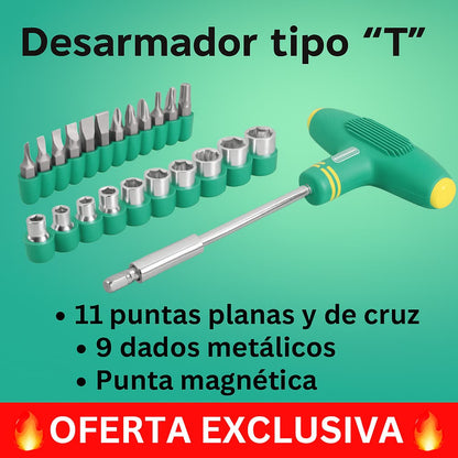 Desarmador T Multiuso