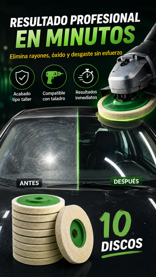 PulidoMax™ – Kit 10 Discos Pulidores
