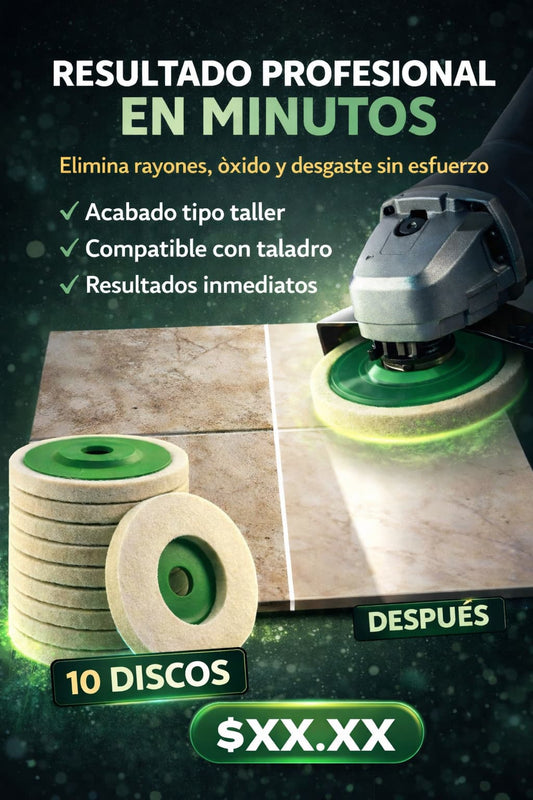 PulidoMax™ – Kit 10 Discos Pulidores