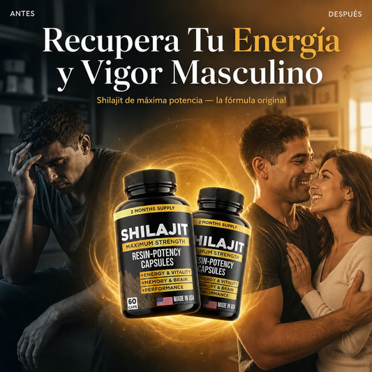 Shilajit Original 2X1 — 60 Cápsulas