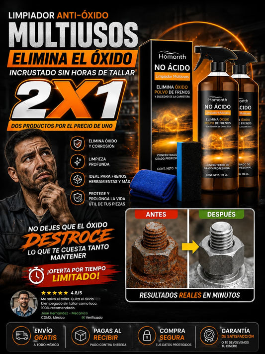 Limpiador Anti-Óxido Multiusos - 2x1