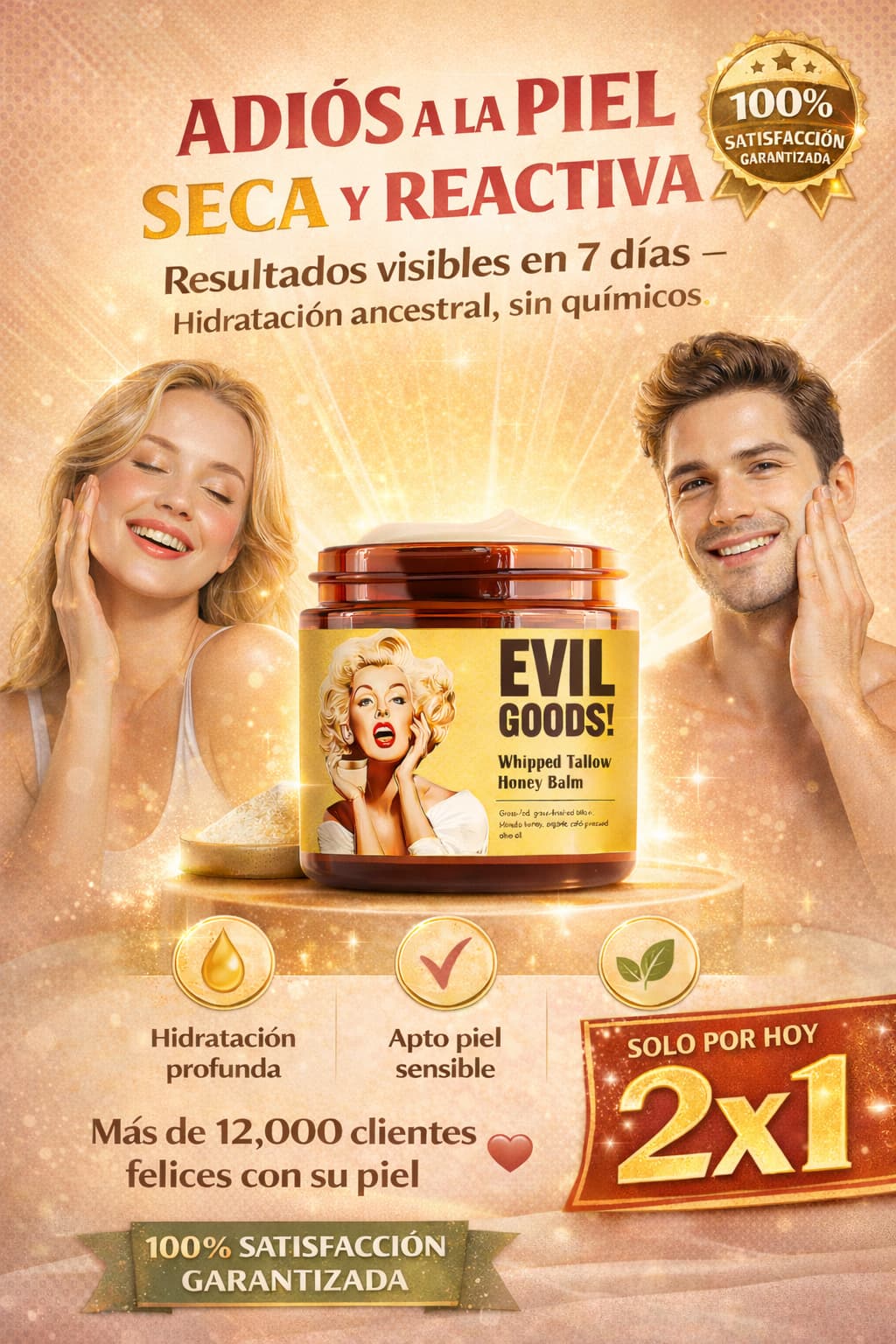 Evil Goods 2X1 – Hidratación Profunda Natural