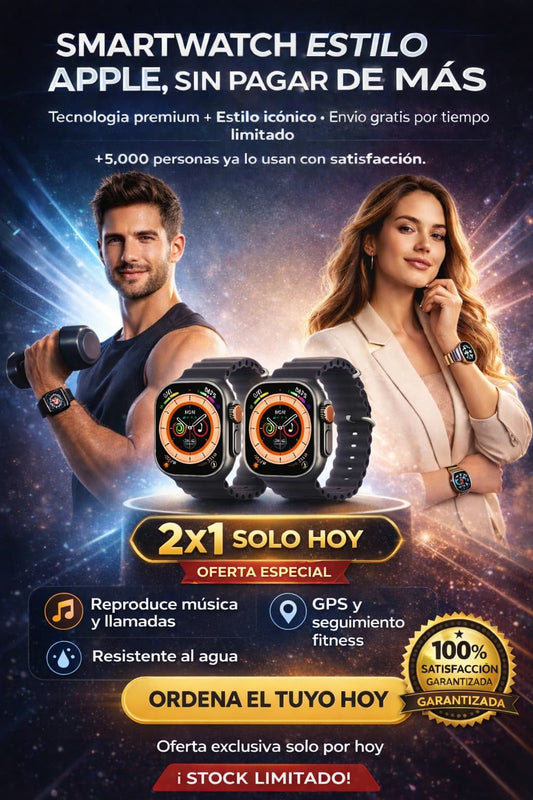 SmartWatch T900 Ultra - ¡2x1 Solo Hoy!