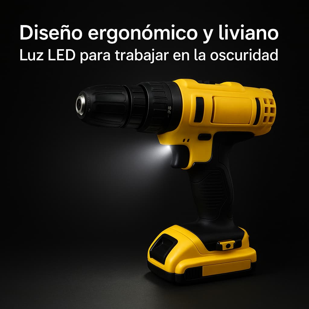 Taladro Inalámbrico con 2 Baterías 48v