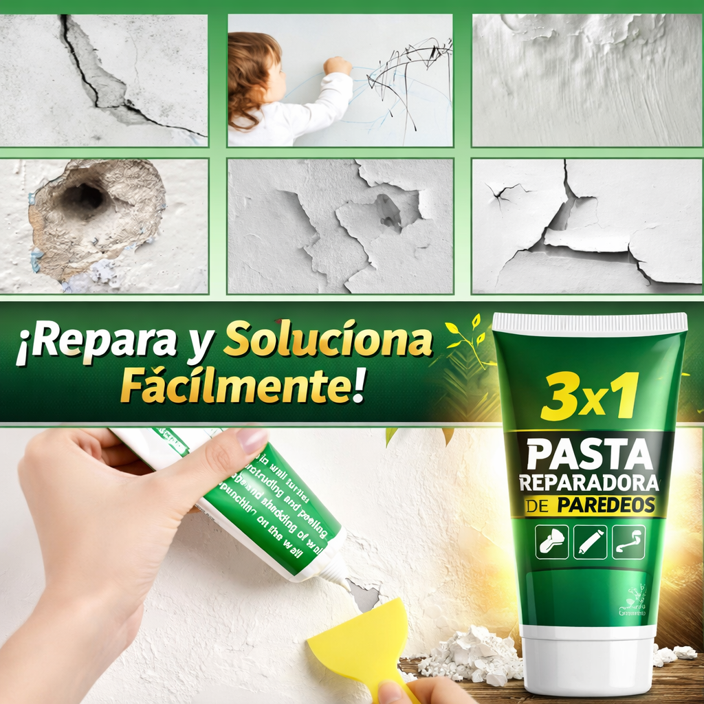 Kit 3x1 Pasta Reparadora de Pared