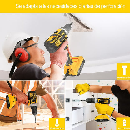 Taladro Inalámbrico con 2 Baterías 48v