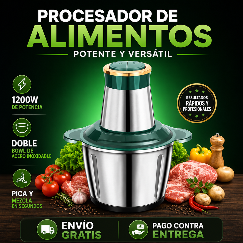 Procesador Doble Bowl Pro 2L