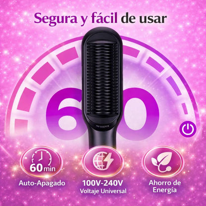 Cepillo Alisador - Alisado Rápido