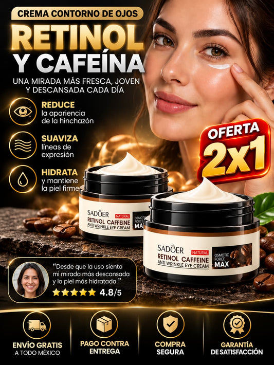 Crema Contorno De Ojos Retinol Y Cafeina - 2x1 Hoy