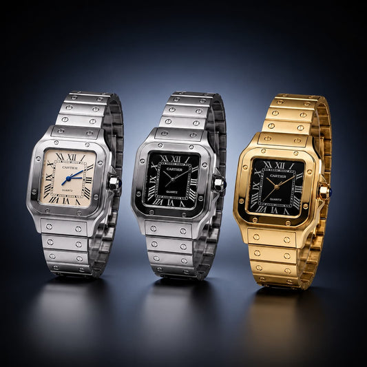 Combo de 3 Relojes Estilo Cartier