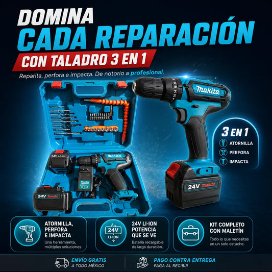 Taladro Makita 3 en 1