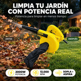 Sopladora de Aire y Aspiradora Eléctrica De 2000W 13000RMP